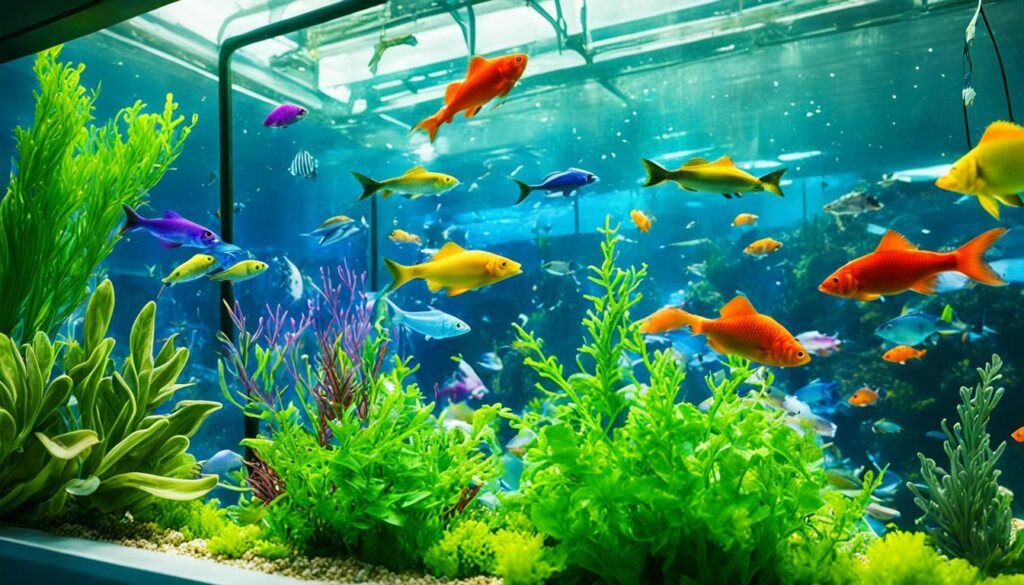 aquaponics fish and plants