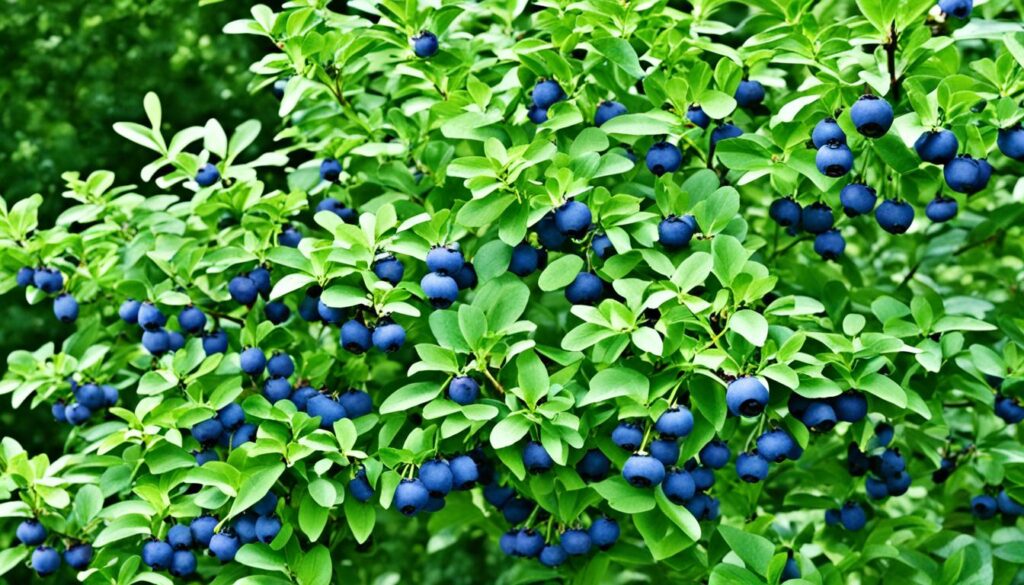 blueberry shrubs