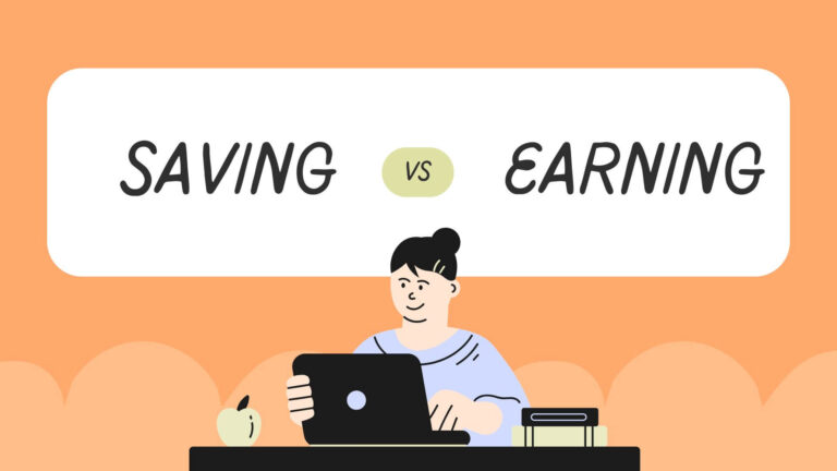 saving vs earning